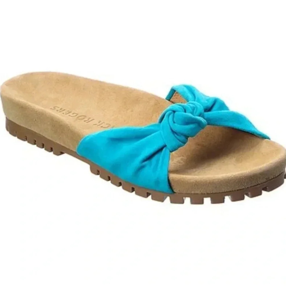 Jack Rogers Aqua Knot Phoebe Slides - Picture 1 of 10